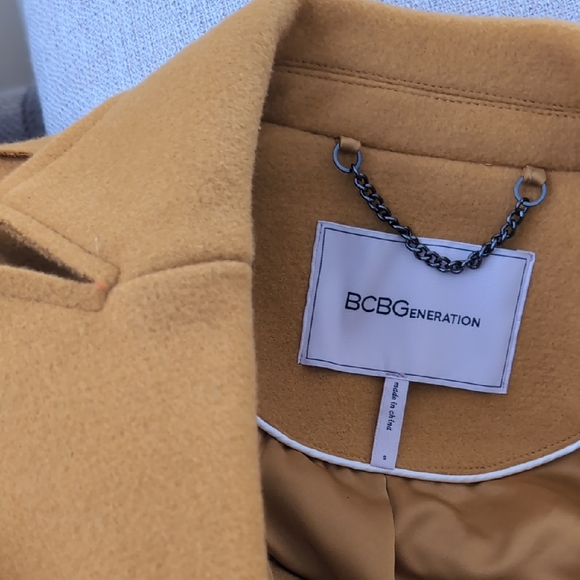 BCBGeneration Double Breasted Walker Jacket - Sunflower - S - Picture 3 of 5